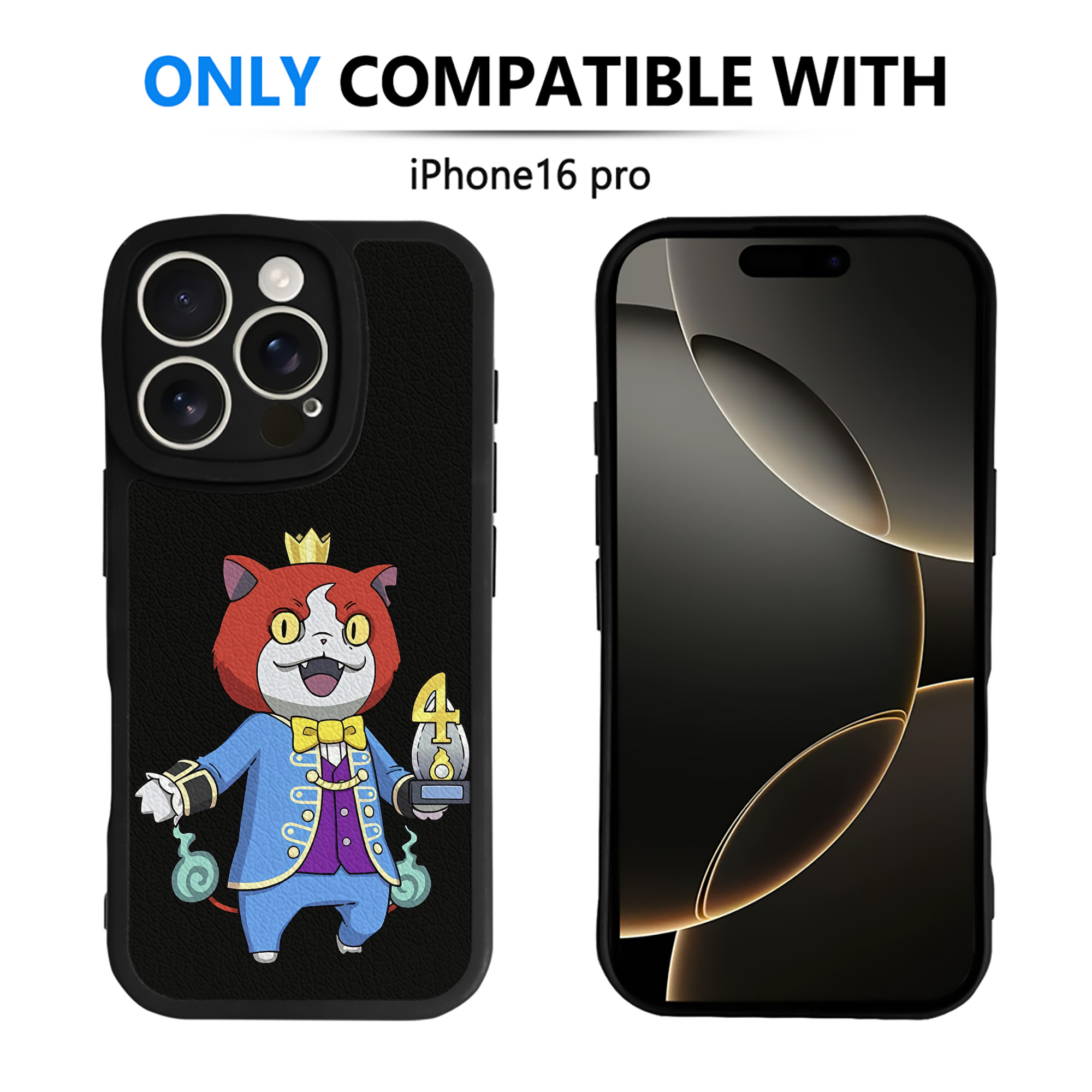 （画像用） 妖怪ウォッチ Yo-kai Watch 【iPhone 16シリーズ対応】シリコンスマホケース（レザー調） 材質：シリコン